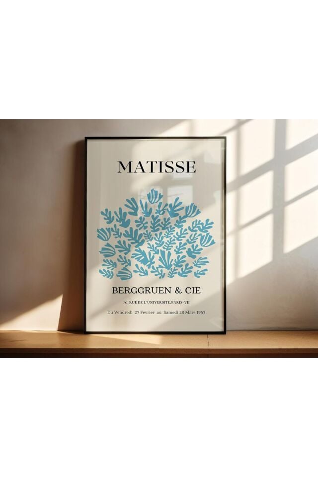 Tekli Metal Çerçeveli Koridor Minimal Yeşil Çizgi Camlı Poster Tablo Seti