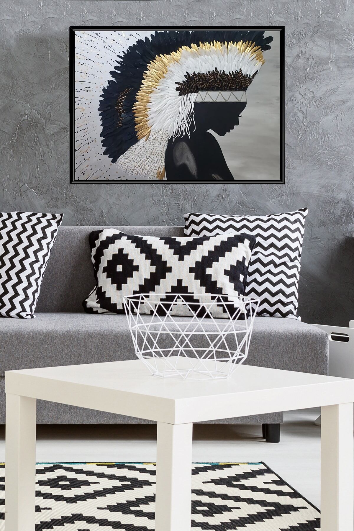  Si̇yah - 60 X 90