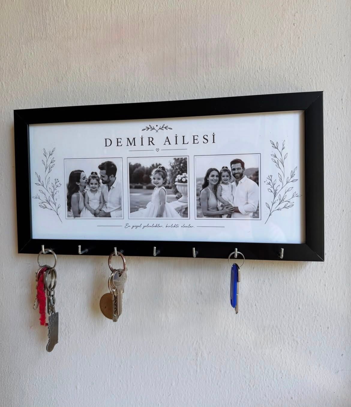 Aile Setli Kişye Özel Anahtarlık