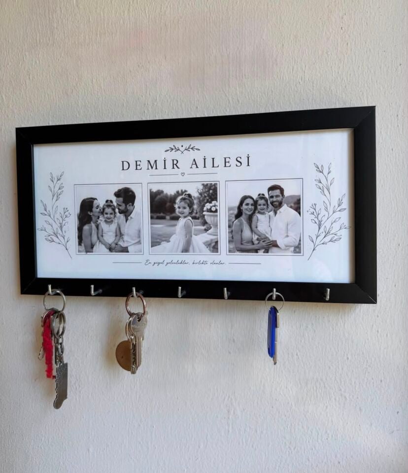 Aile Setli Kişye Özel Anahtarlık