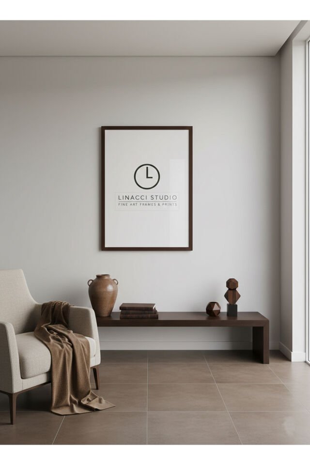 Premium Gümüş Gerçek Camlı Lamine Çerçeve Poster Diploma ve Puzzle Uyumlu 50x70 cm Kahverengi - 50 X 70