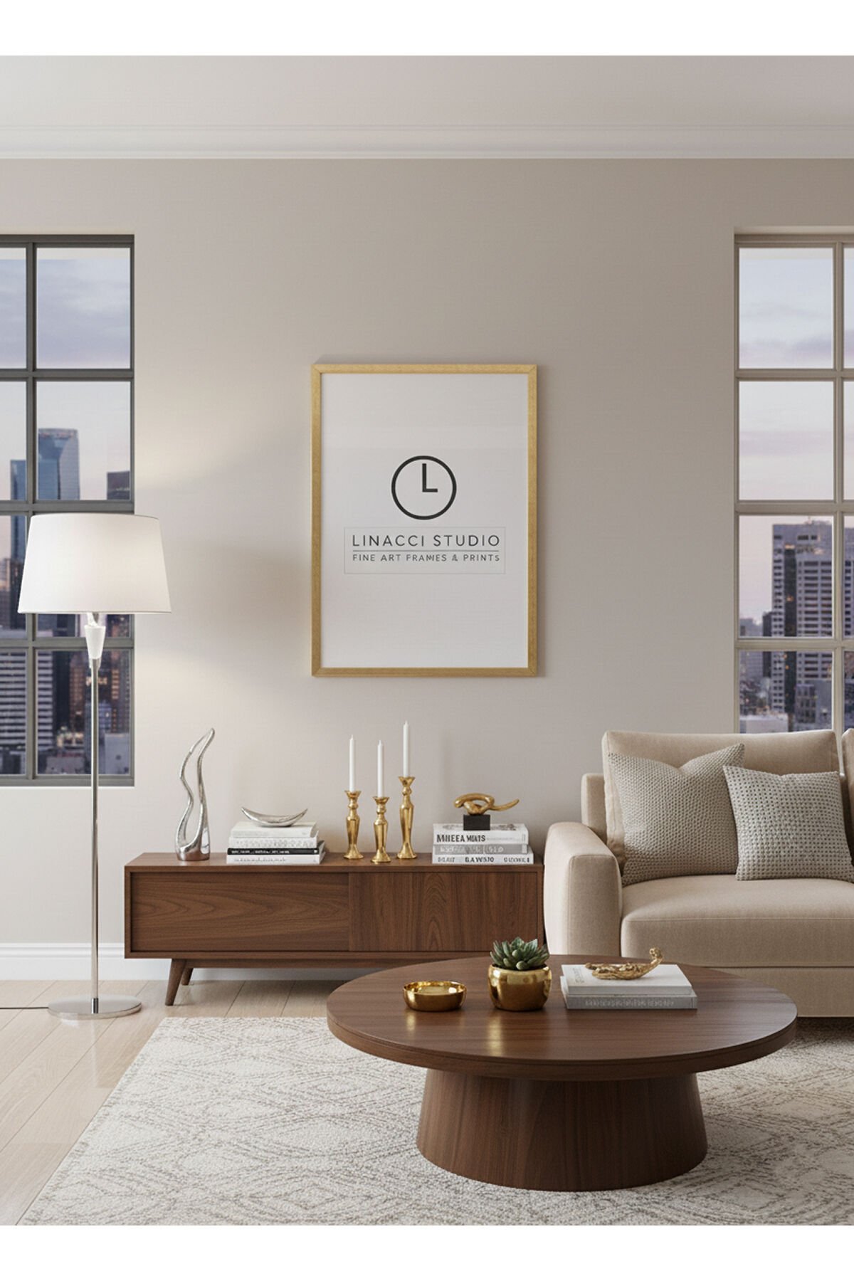 Premium Gümüş Gerçek Camlı Lamine Çerçeve Poster Diploma ve Puzzle Uyumlu 50x70 cm Altın - 50 X 70