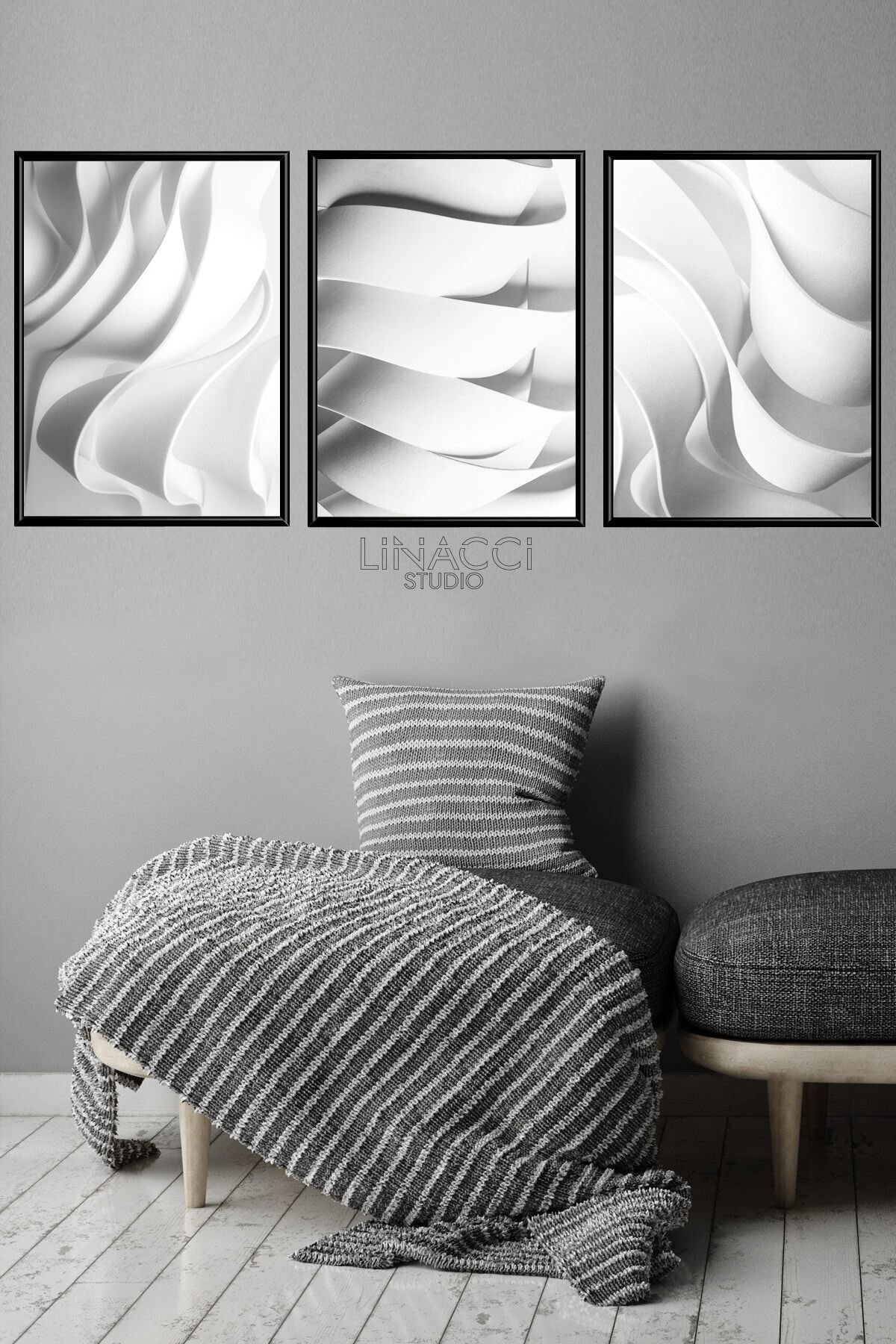 Üçlü Alüminyum Çerçeveli Poster Seti