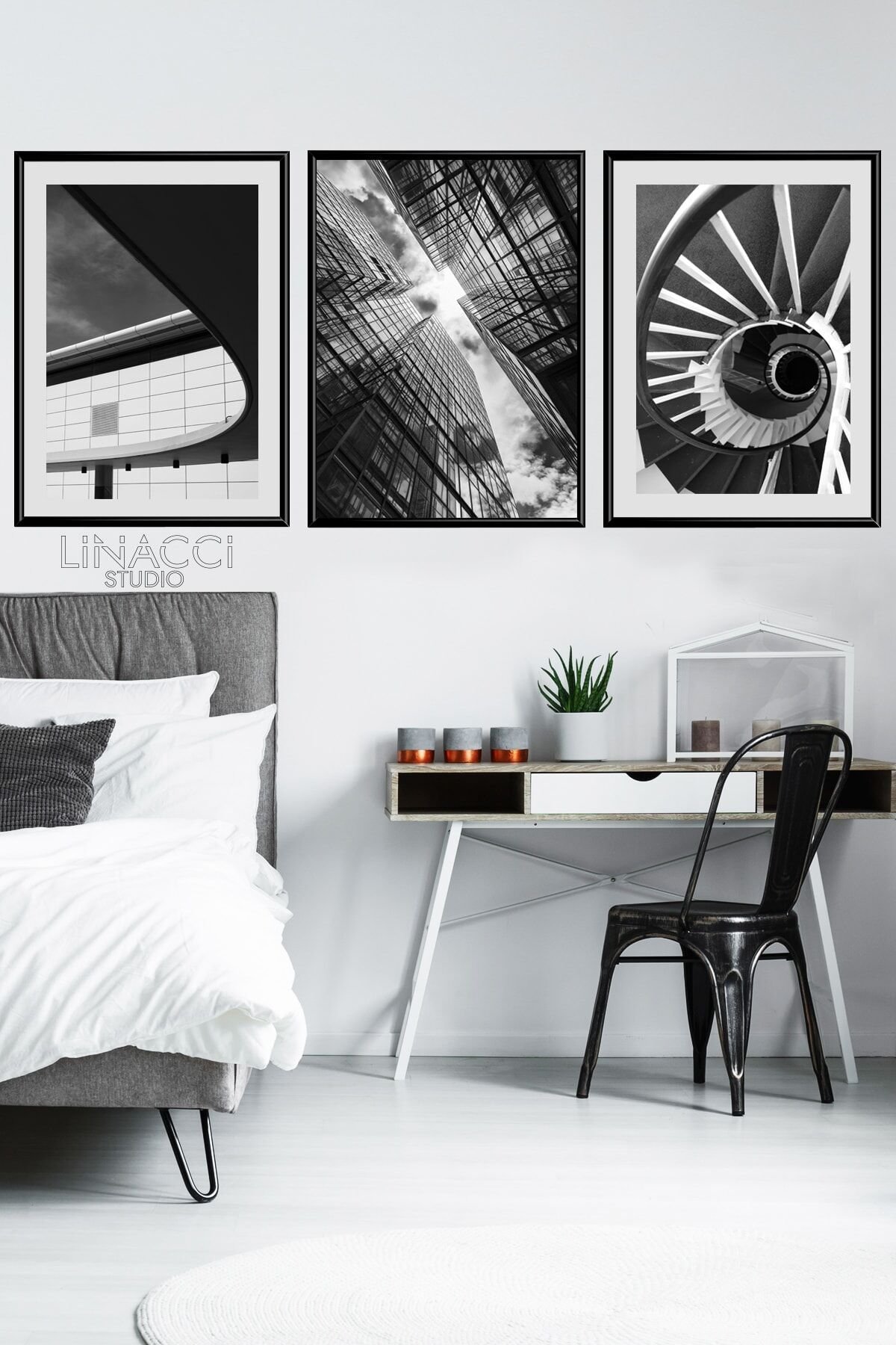 Üçlü Alüminyum Çerçeveli Poster Seti