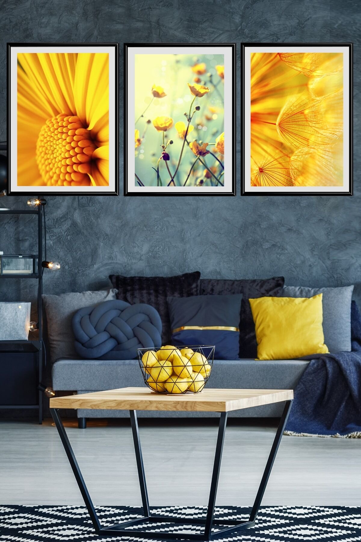 Üçlü Alüminyum Çerçeveli Poster Seti