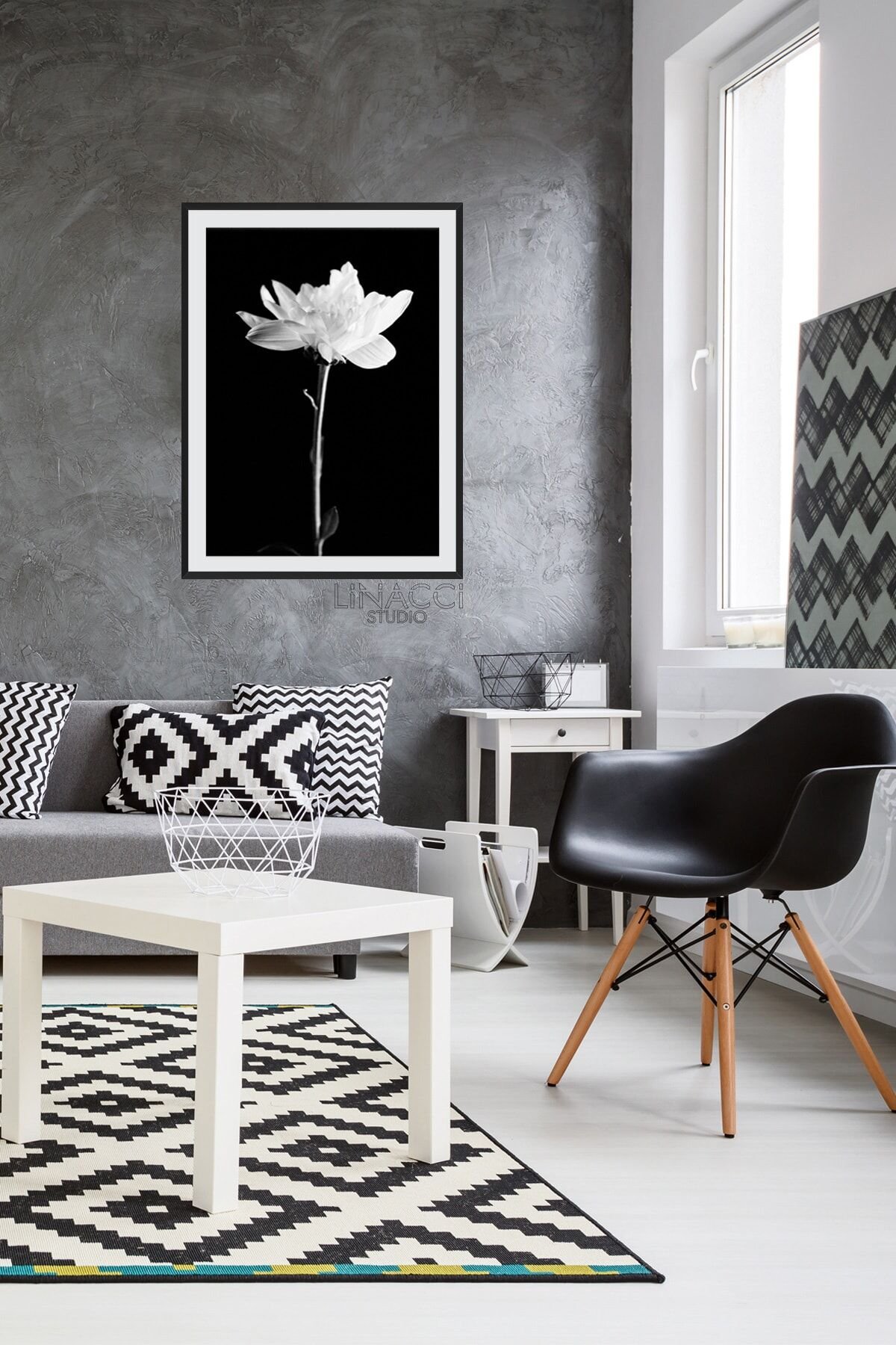 Siyah Alüminyum Metal Çerçeveli Poster Tablo Poster