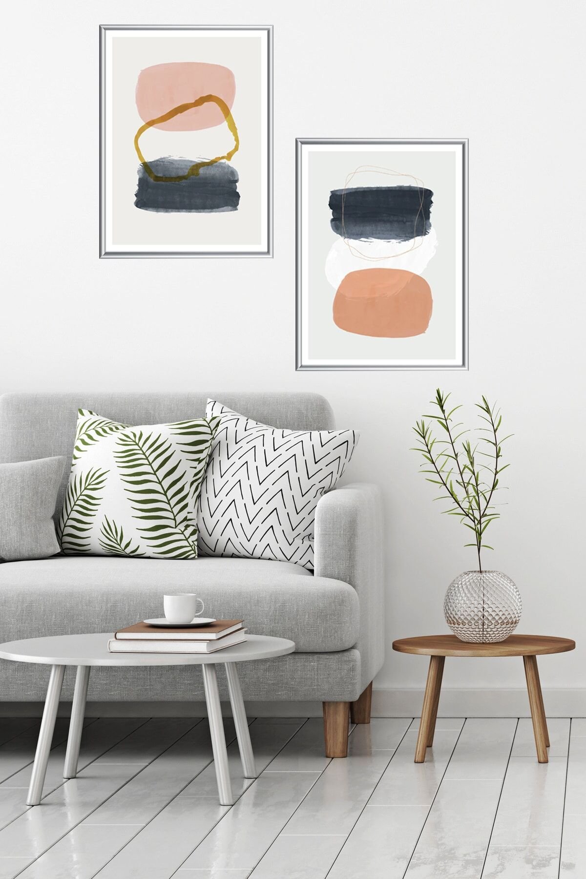 Ikili Alüminyum Çerçeveli Poster Seti