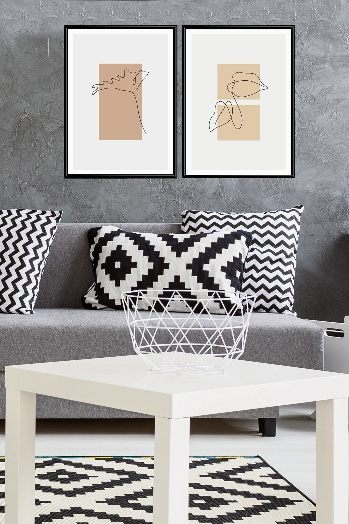 Ikili Alüminyum Çerçeveli Poster Seti