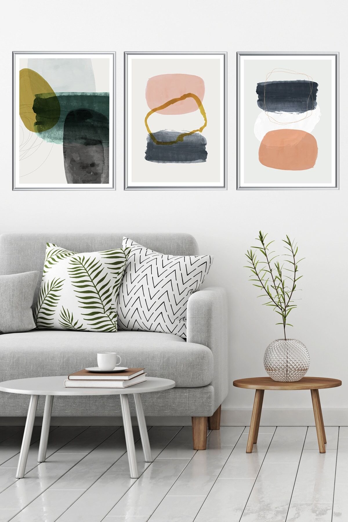 Üçlü Alüminyum Çerçeveli Poster Seti