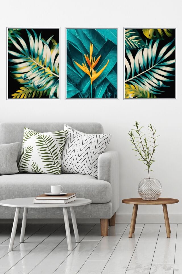 Üçlü Alüminyum Çerçeveli Poster Seti