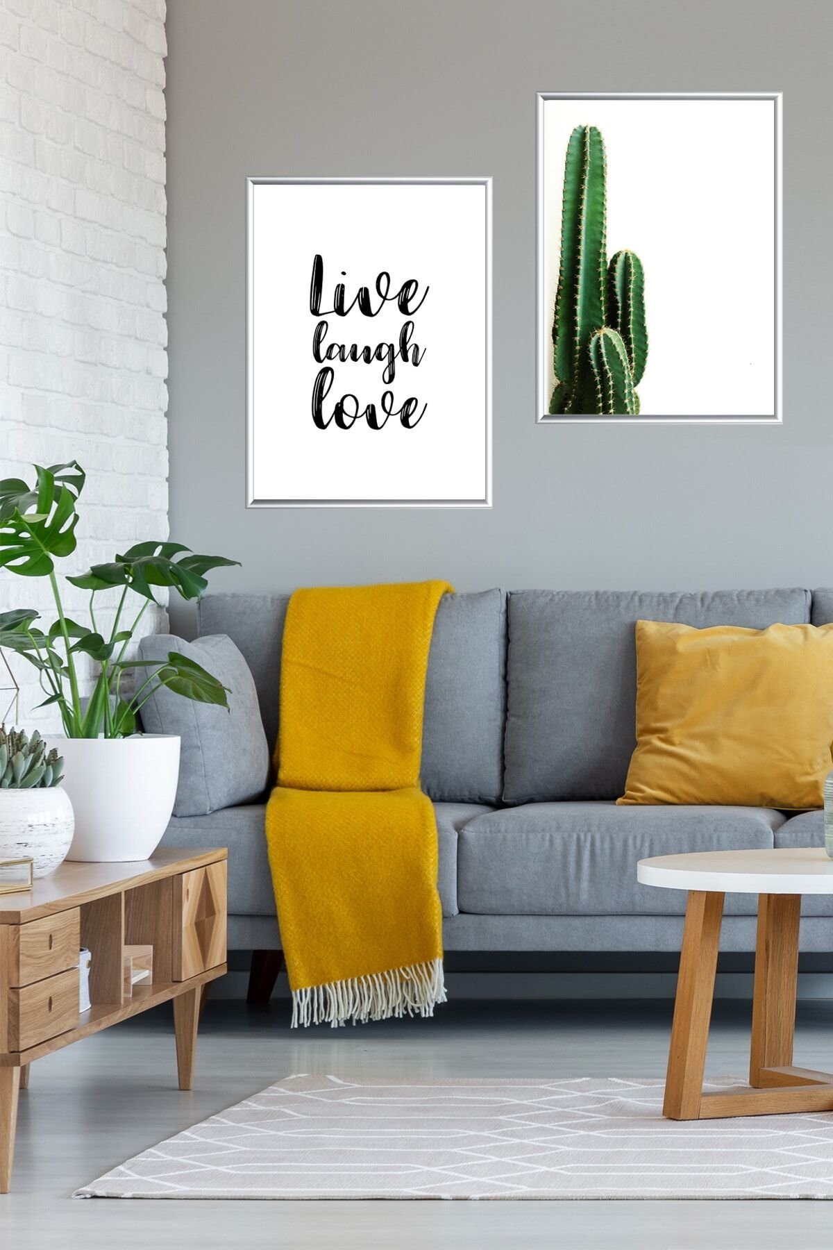 Ikili Alüminyum Çerçeveli Poster Seti