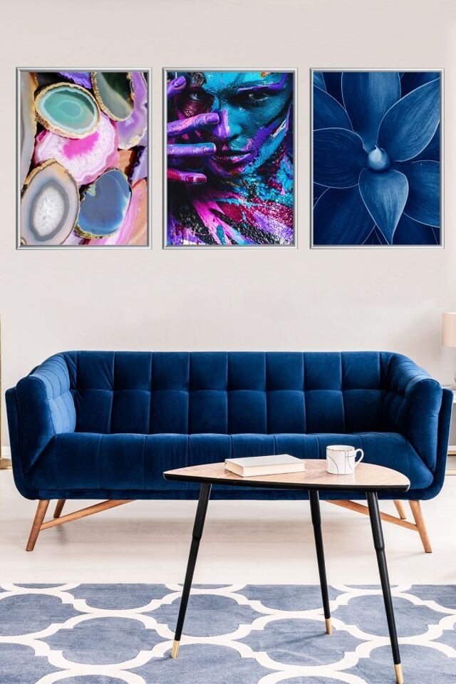 Üçlü Alüminyum Çerçeveli Poster Seti