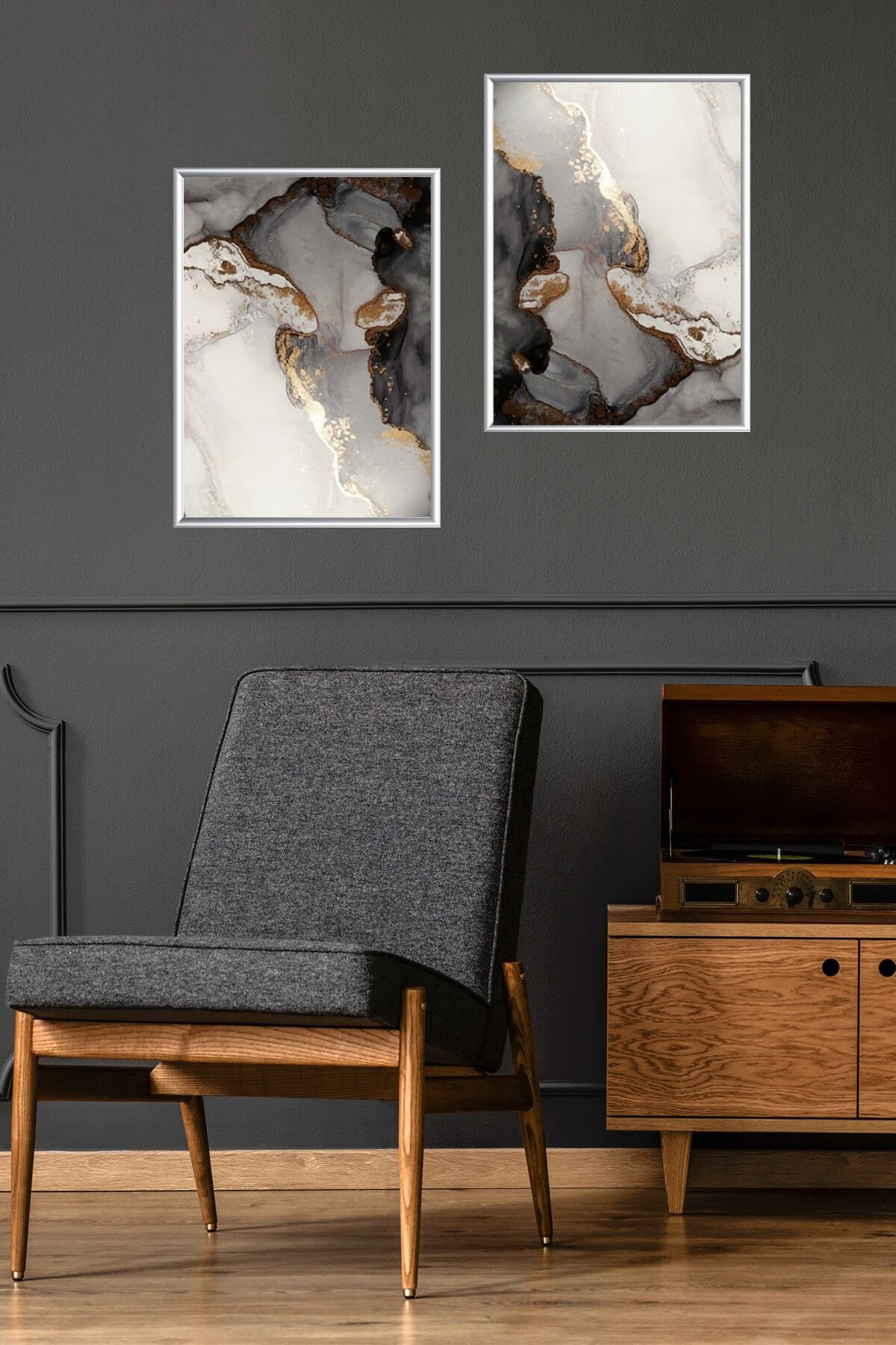 Ikili Alüminyum Çerçeveli Poster Seti