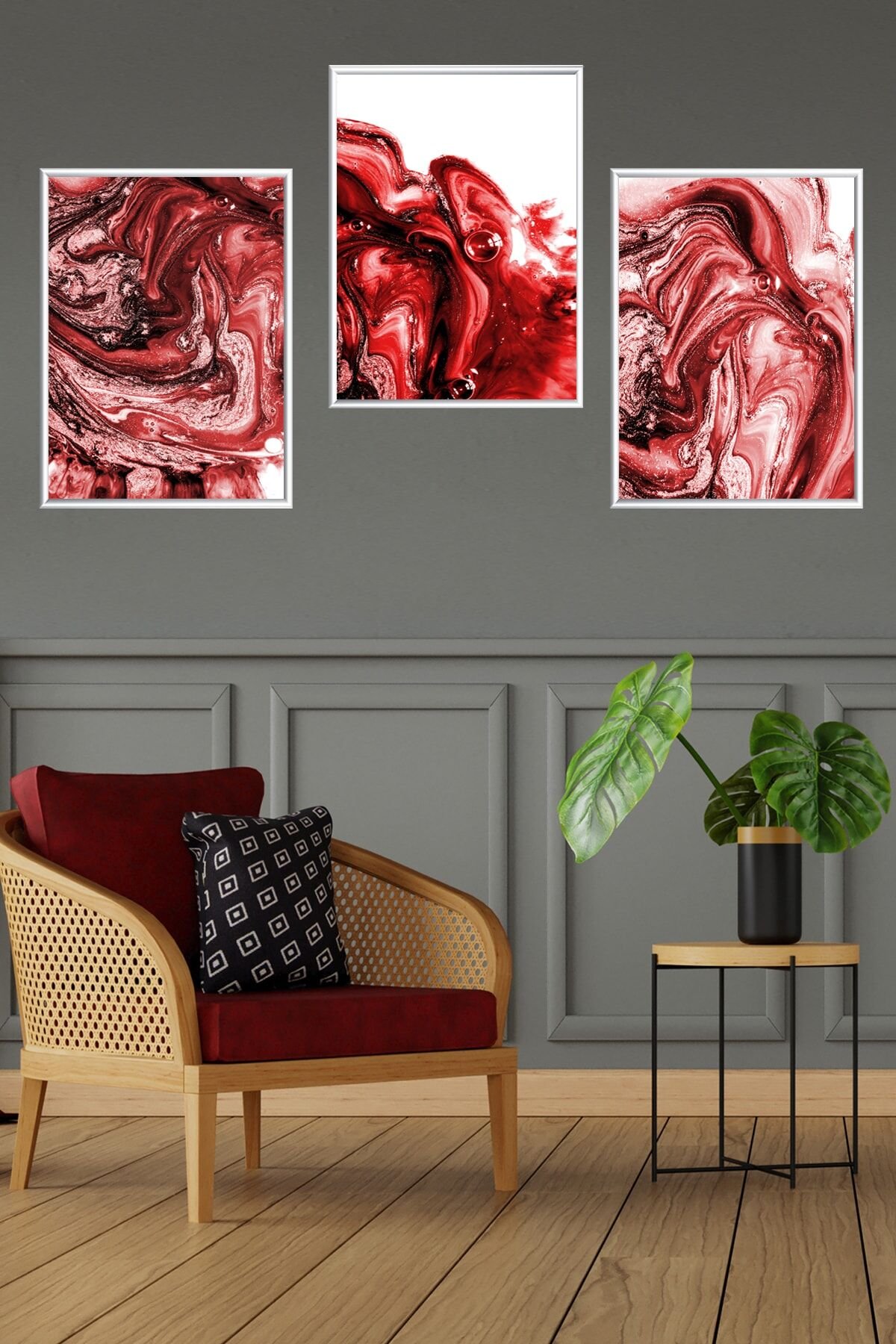 Üçlü Alüminyum Çerçeveli Poster Seti