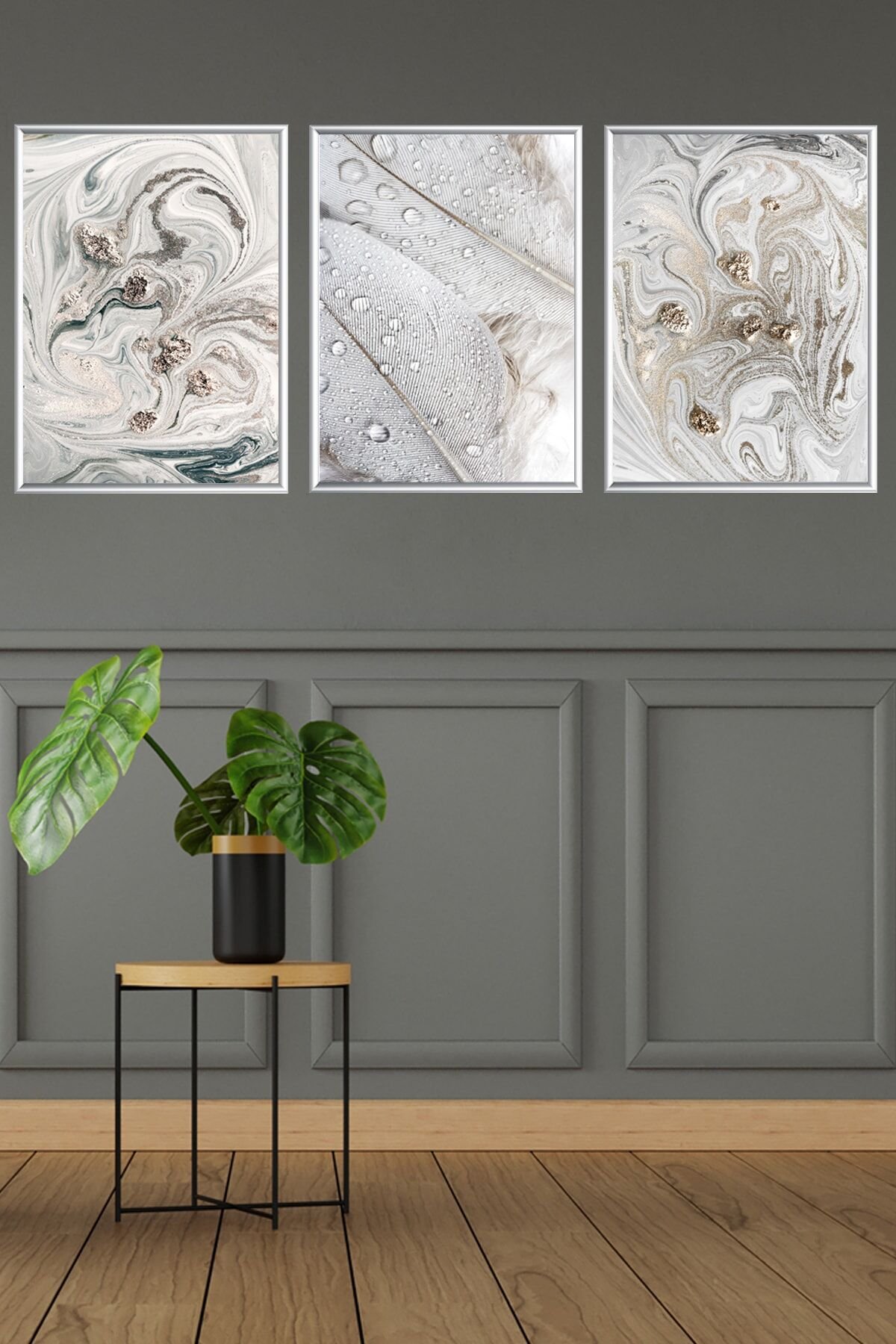 Üçlü Alüminyum Çerçeveli Poster Seti