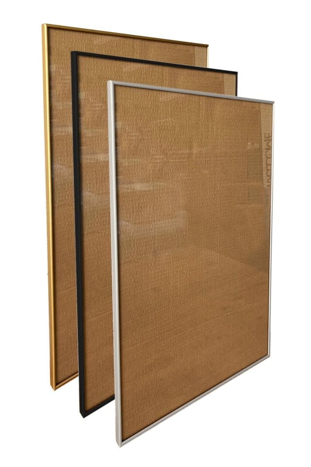 Alüminyum Çerçeveli Camlı Çerçeve Gold Siyah Gümüş Hediyelik Yeni Yıl Yılbaşı